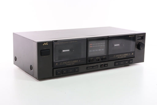 JVC TD-W85 Stereo Double Cassette Tape Deck Synchro Dubbing-Cassette Players & Recorders-SpenCertified-vintage-refurbished-electronics