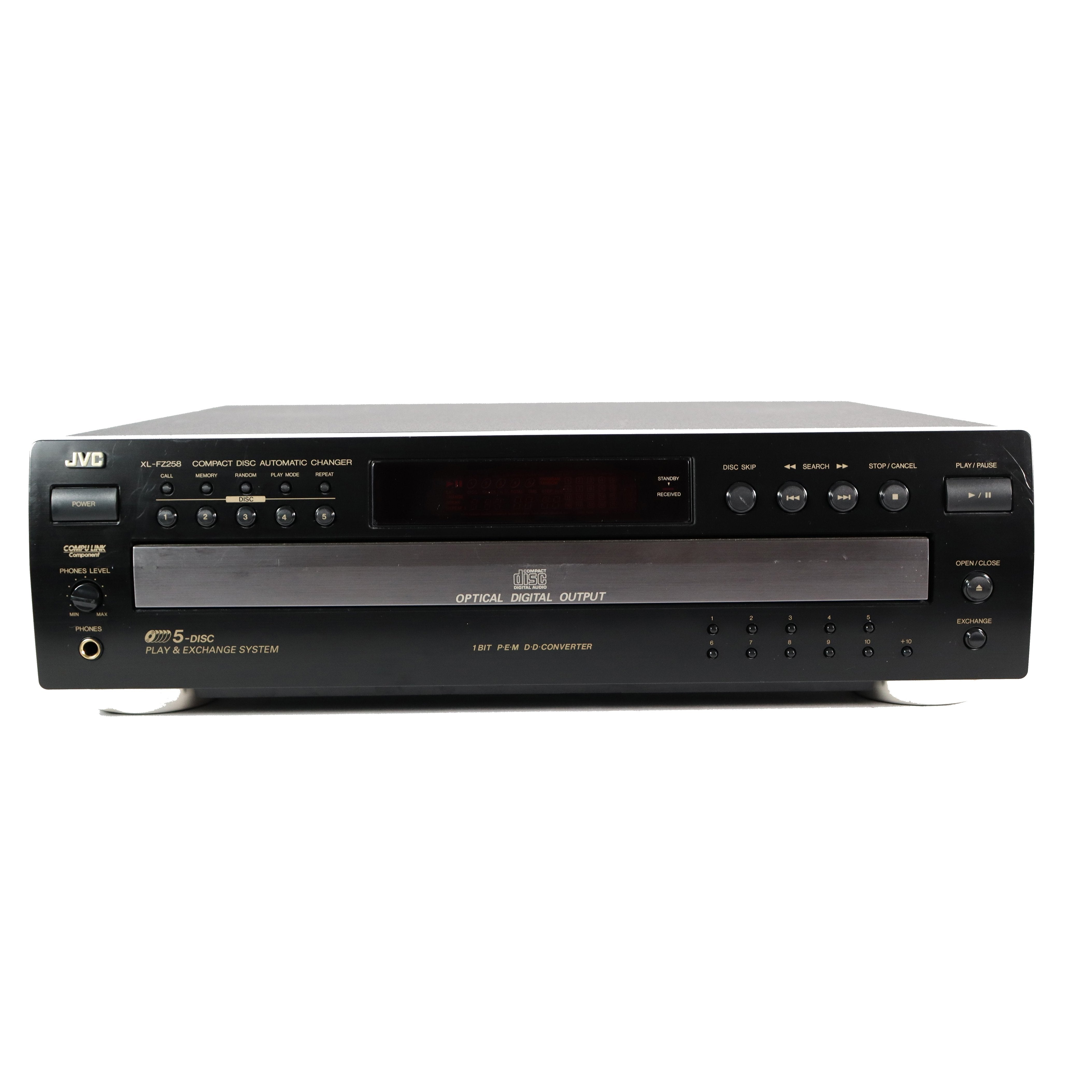 JVC XL-FZ258 5-Disc Carousel CD Changer with Optical