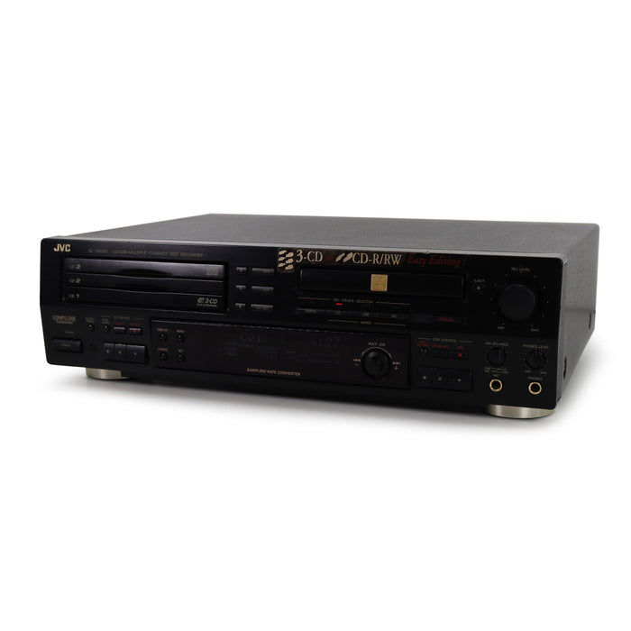 JVC XL-R5000BK Multiple Compact Disc Recorder/Player Dual Tray Recording System w/ Triple Tray Sampling Rate Converter-Electronics-SpenCertified-refurbished-vintage-electonics