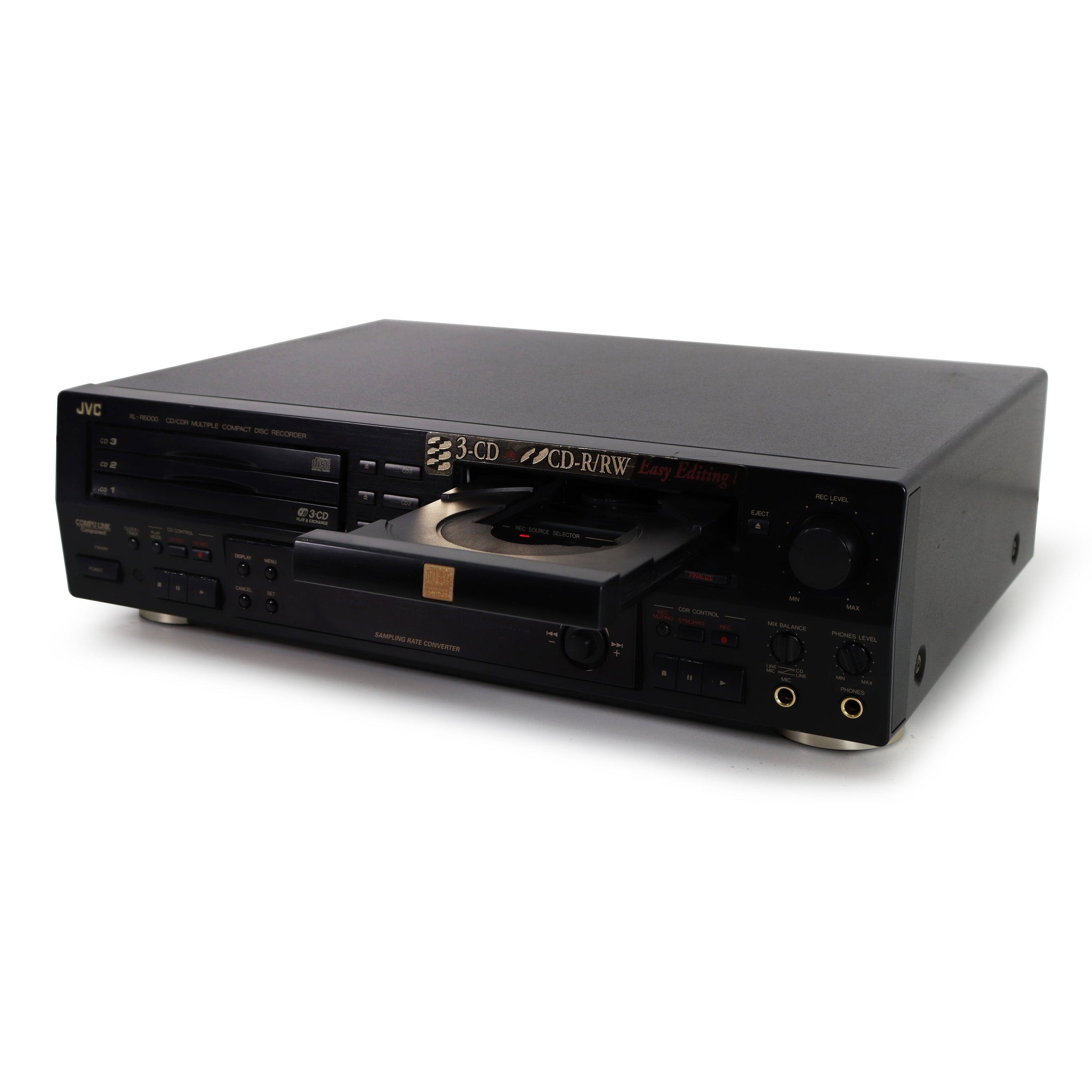 JVC XLR5000 Multiple CD Recorder Player Dual Tray Recording System w/