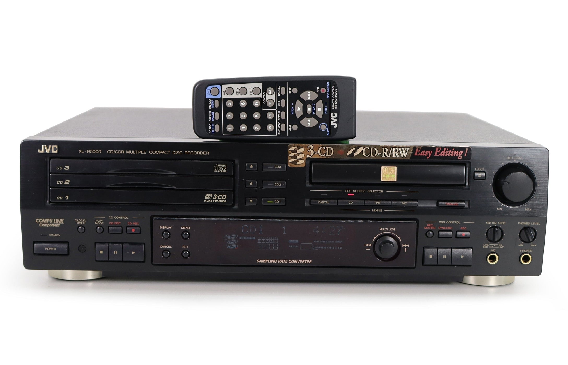 JVC XL-R5000 Multiple CD Recorder Player Dual Tray Recording System w ...