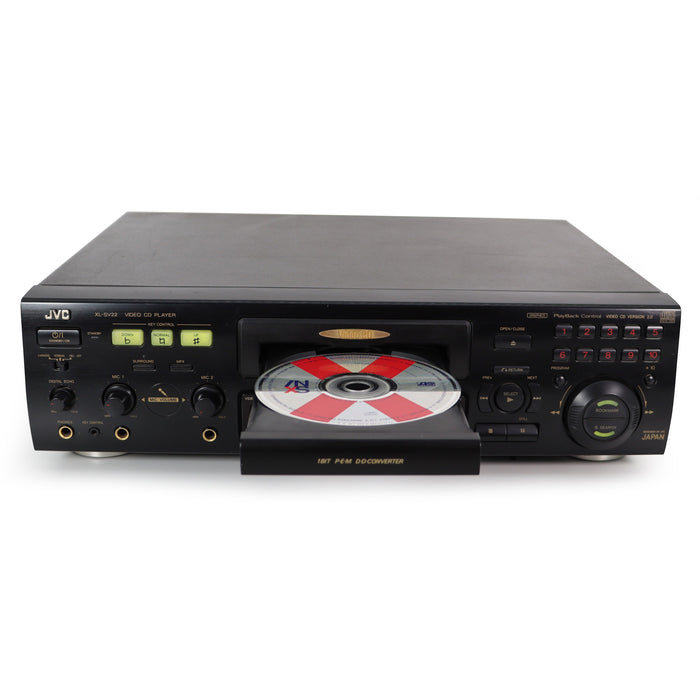 JVC XL-SV22BK Single Disc Video CD Player-Electronics-SpenCertified-refurbished-vintage-electonics