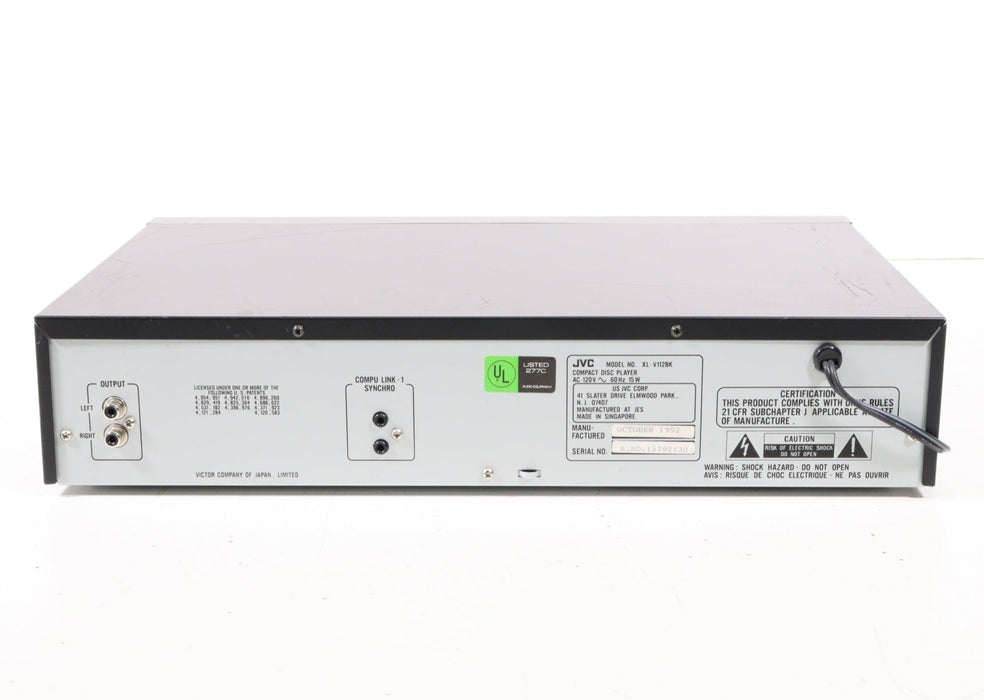 JVC XL-V112 Single Disc CD Compat Disc Player-CD Players & Recorders-SpenCertified-vintage-refurbished-electronics