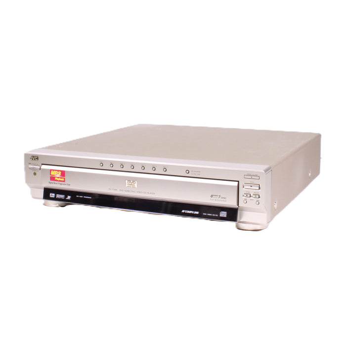 JVC XV-FA95 7-Disc DVD CD Changer Player with S-Video and Progressive Scan-DVD & Blu-ray Players-SpenCertified-vintage-refurbished-electronics