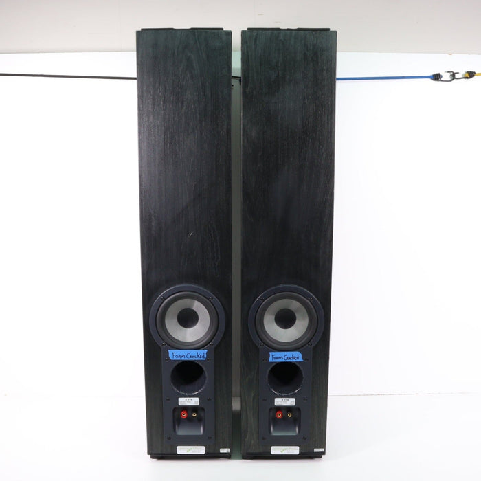 Jamo Four Speaker Floorstanding Tower Set Black (Tower Pair E770 and Tower Pair E750) (CRACKED FOAM)-Speakers-SpenCertified-vintage-refurbished-electronics