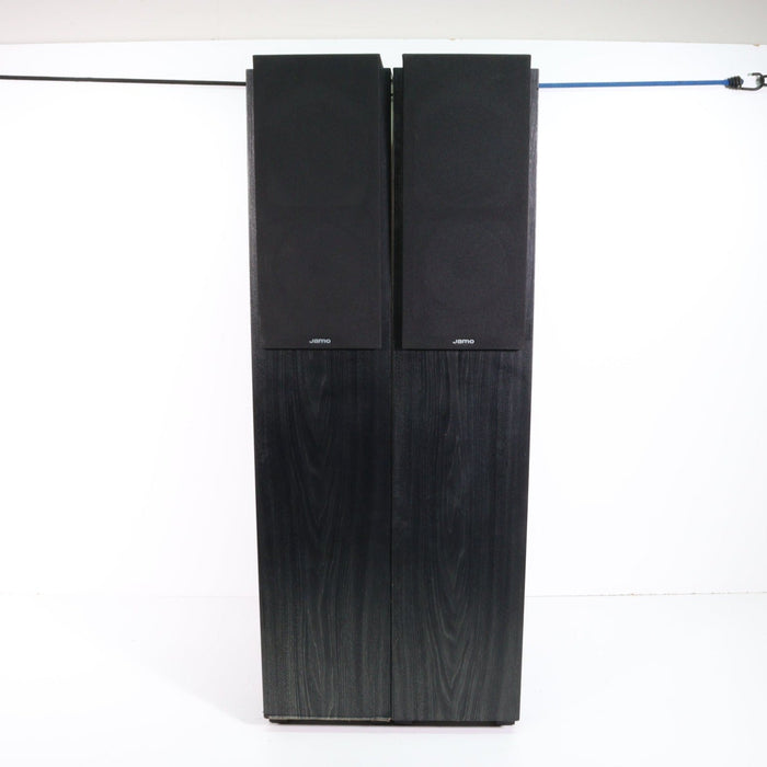 Jamo Four Speaker Floorstanding Tower Set Black (Tower Pair E770 and Tower Pair E750) (CRACKED FOAM)-Speakers-SpenCertified-Tower Pair E750-vintage-refurbished-electronics