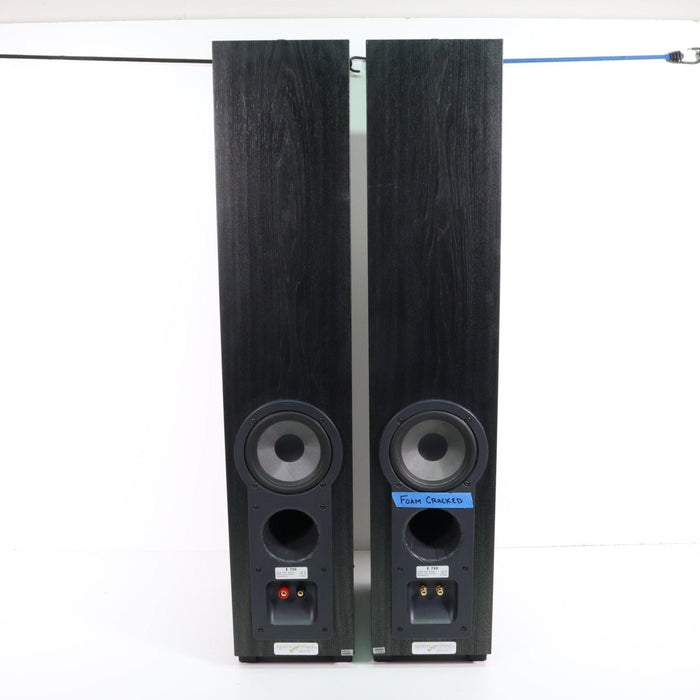 Jamo Four Speaker Floorstanding Tower Set Black (Tower Pair E770 and Tower Pair E750) (CRACKED FOAM)-Speakers-SpenCertified-vintage-refurbished-electronics