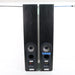 Jamo Four Speaker Floorstanding Tower Set Black (Tower Pair E770 and Tower Pair E750) (CRACKED FOAM)-Speakers-SpenCertified-vintage-refurbished-electronics