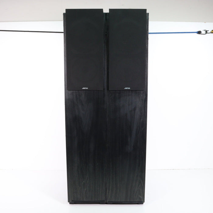 Jamo Four Speaker Floorstanding Tower Set Black (Tower Pair E770 and Tower Pair E750) (CRACKED FOAM)-Speakers-SpenCertified-Tower Pair E770-vintage-refurbished-electronics