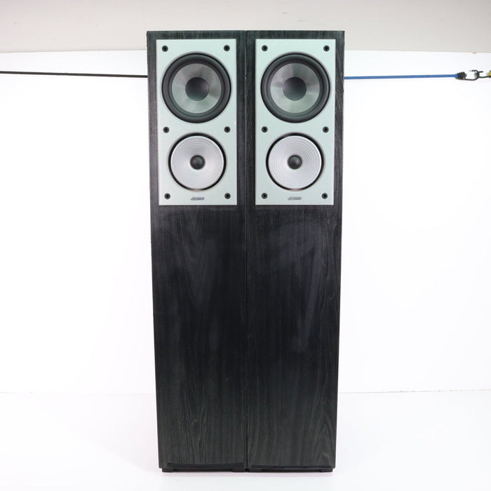 Jamo Four Speaker Floorstanding Tower Set Black (Tower Pair E770 and Tower Pair E750) (CRACKED FOAM)-Speakers-SpenCertified-vintage-refurbished-electronics