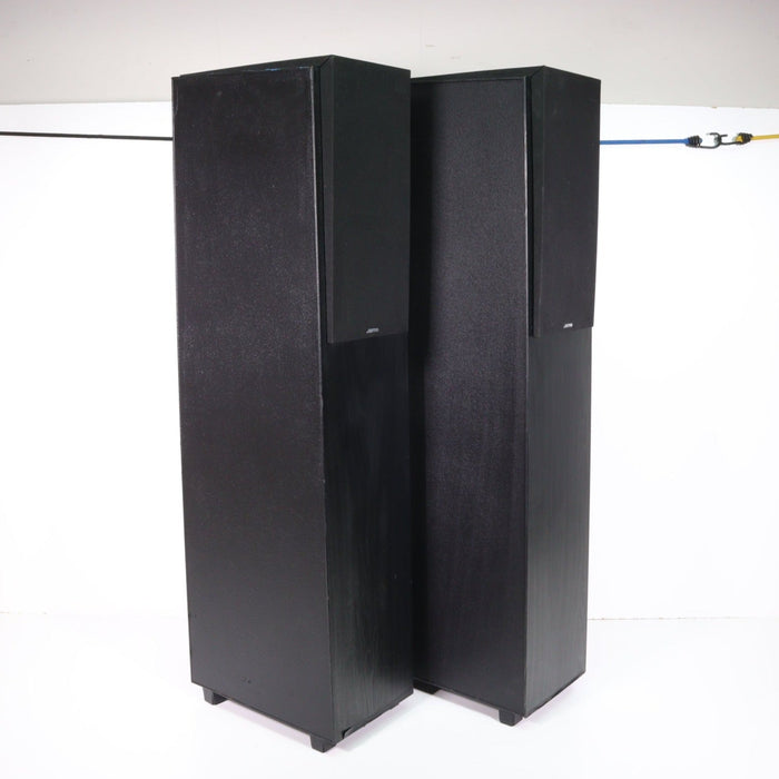 Jamo Four Speaker Floorstanding Tower Set Black (Tower Pair E770 and Tower Pair E750) (CRACKED FOAM)-Speakers-SpenCertified-vintage-refurbished-electronics