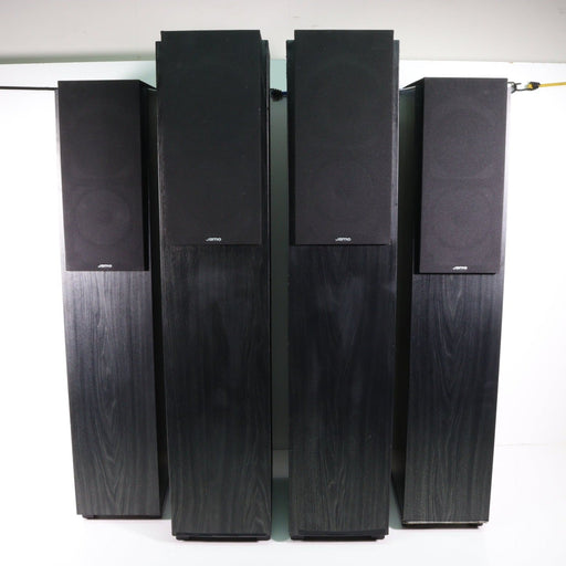 Jamo Four Speaker Floorstanding Tower Set Black (Tower Pair E770 and Tower Pair E750) (CRACKED FOAM)-Speakers-SpenCertified-Full Set with All Four Speakers-vintage-refurbished-electronics