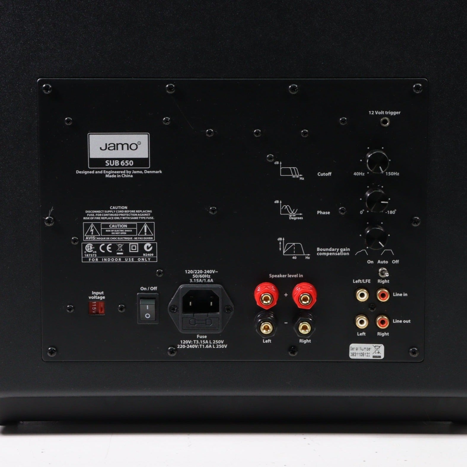 Jamo SUB 650 Closed Subwoofer System Black SpenCertified jamo-sub-650-closed-subwoofer-system-black-spencertified