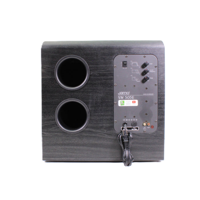 Jamo SW 505E 12" 100W Powered Subwoofer Coupled Cavity Bass Reflex-Speakers-SpenCertified-vintage-refurbished-electronics