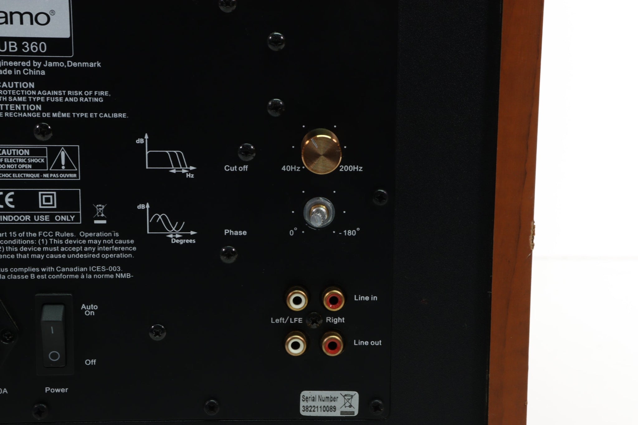 Jamo Sub 360 Active Subwoofer (as is)