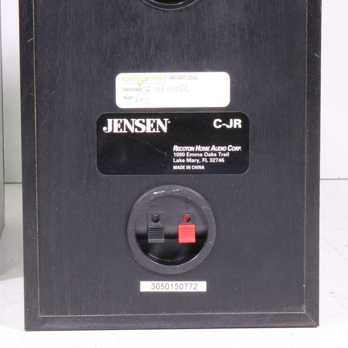Jensen C-JR 2-Way Compact Bookshelf Speaker Pair-Speakers-SpenCertified-vintage-refurbished-electronics