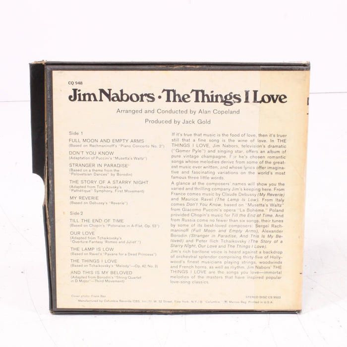 Jim Nabors – The Things I Love Reel to Reel Tape 7" 1/4" 7½ IPS Columbia Stereo Tape-Reel-to-Reel Tape-SpenCertified-vintage-refurbished-electronics