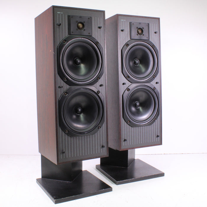 KEF C40 Three-Way Loudspeaker System with Stand (1988)-Speakers-SpenCertified-vintage-refurbished-electronics