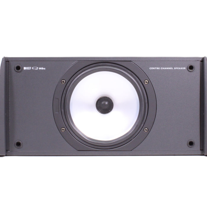 KEF Q95C Center Channel Speaker Uni-Q Driver Black Ash Home Theater-Speakers-SpenCertified-vintage-refurbished-electronics