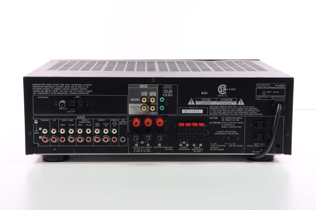 KENWOOD KR-V8080 Audio-Video Surround Receiver-Audio & Video Receivers-SpenCertified-vintage-refurbished-electronics