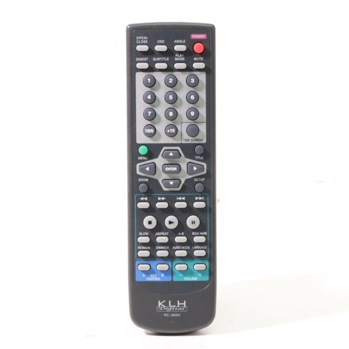 KLH Digital RC-360H Remote Control for DVD CD Player DVD-8350-Remote Controls-SpenCertified-vintage-refurbished-electronics