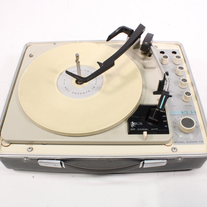 KLH Model Eleven Portable Suitcase Stereophonic Phonograph Rare (1963)-Turntables & Record Players-SpenCertified-vintage-refurbished-electronics