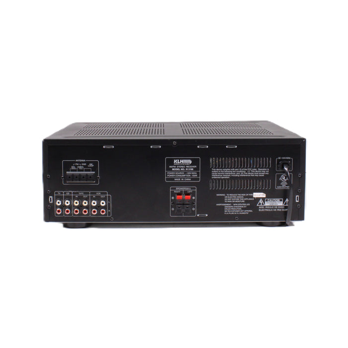 KLH R3100 AM/FM Stereo Receiver 100WPC (NO REMOTE)-Audio Amplifiers-SpenCertified-vintage-refurbished-electronics