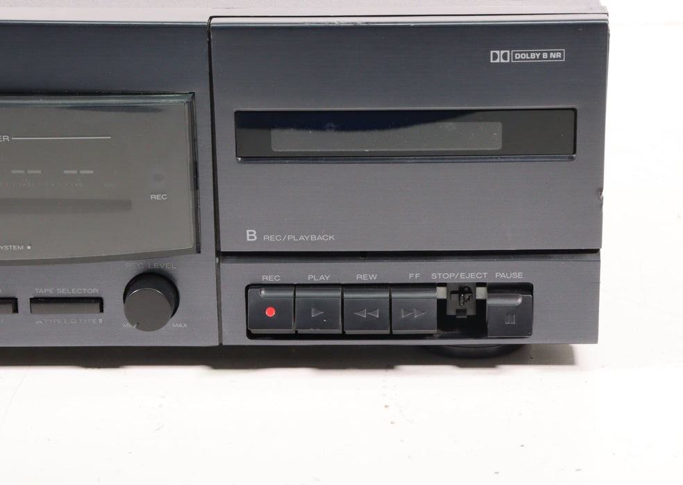 Kenwood 101CT Stereo Double Cassette Deck (MISSING BUTTON)-Cassette Players & Recorders-SpenCertified-vintage-refurbished-electronics