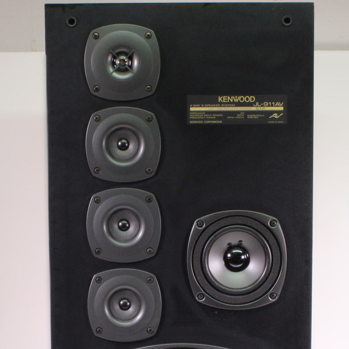 Kenwood JL-911AV 4-Way Floorstanding Speaker Pair 12" Woofer Bass Reflex-Speakers-SpenCertified-vintage-refurbished-electronics