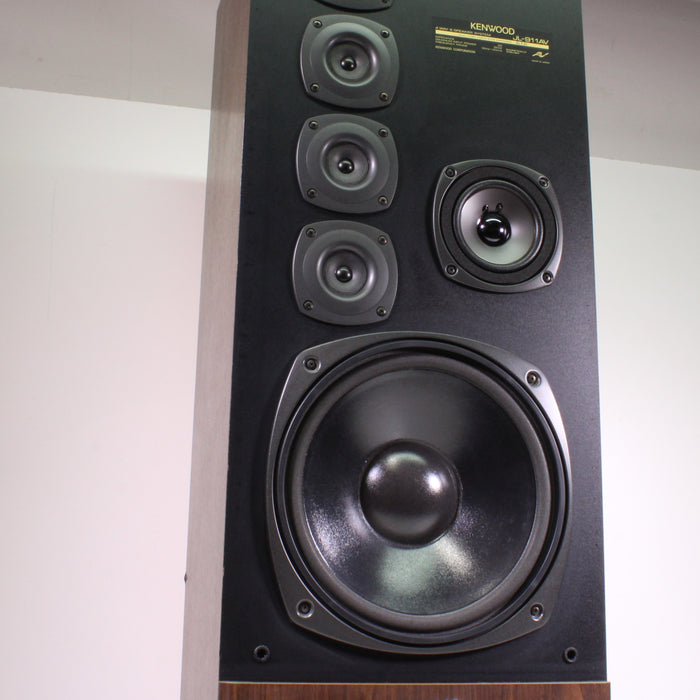 Kenwood JL-911AV 4-Way Floorstanding Speaker Pair 12" Woofer Bass Reflex-Speakers-SpenCertified-vintage-refurbished-electronics