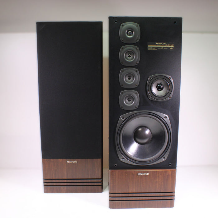 Kenwood JL-911AV 4-Way Floorstanding Speaker Pair 12" Woofer Bass Reflex-Speakers-SpenCertified-vintage-refurbished-electronics