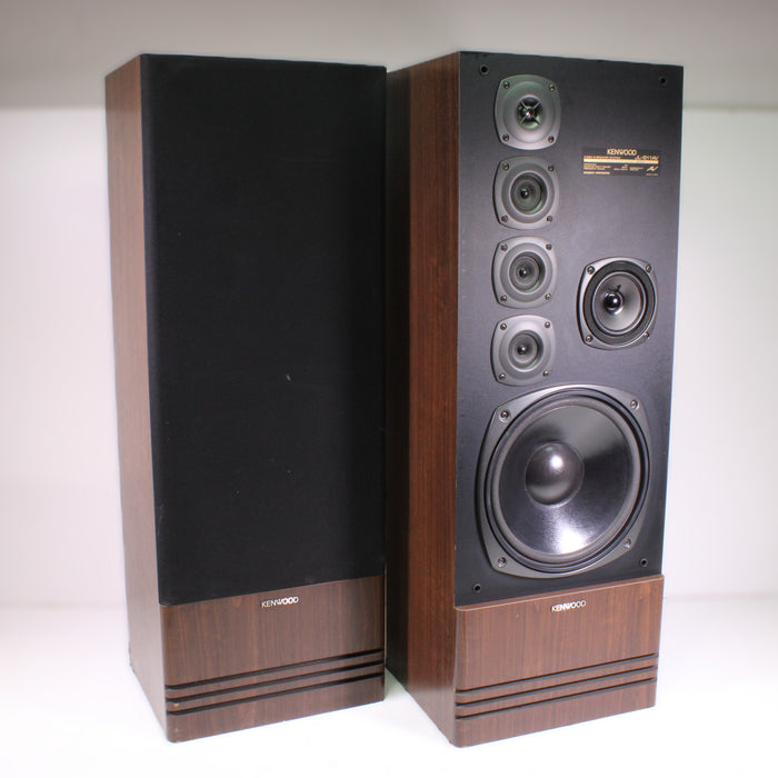 Kenwood JL-911AV 4-Way Floorstanding Speaker Pair 12" Woofer Bass Reflex-Speakers-SpenCertified-vintage-refurbished-electronics