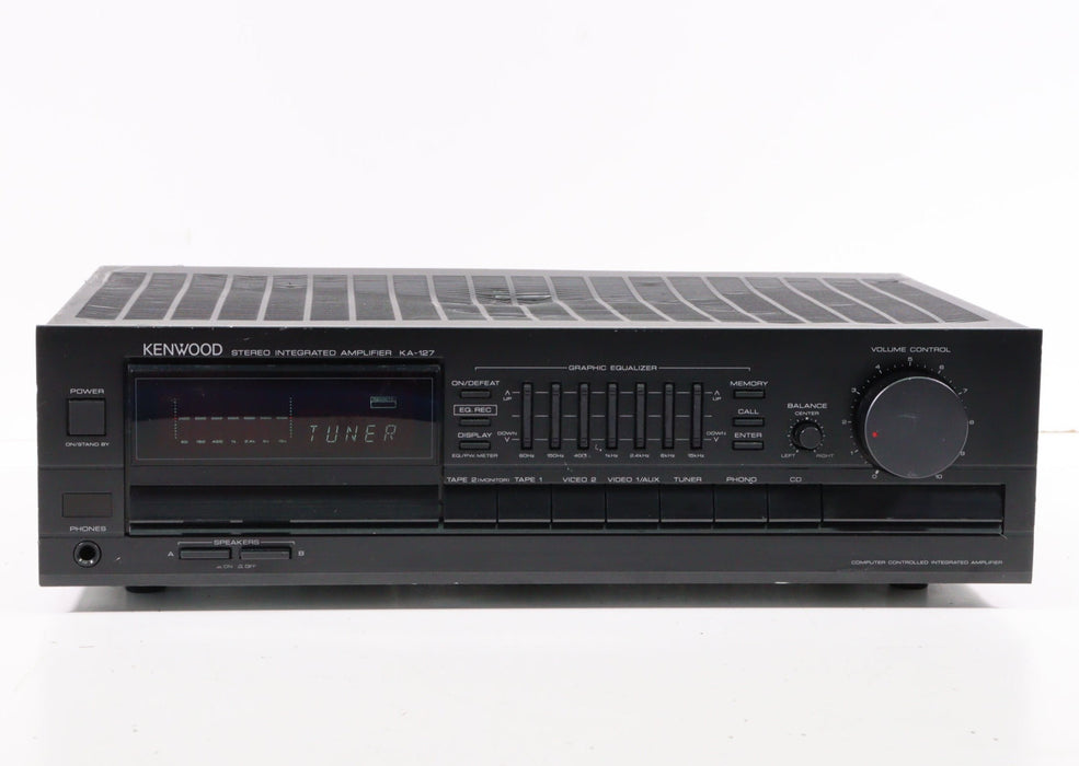 Kenwood KA-127 Stereo Integrated Amplifier (NO REMOTE)-Audio Amplifiers-SpenCertified-vintage-refurbished-electronics