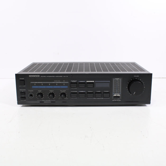 Kenwood KA-74 Stereo Integrated Amplifier with Phono (1985)-Audio Amplifiers-SpenCertified-vintage-refurbished-electronics