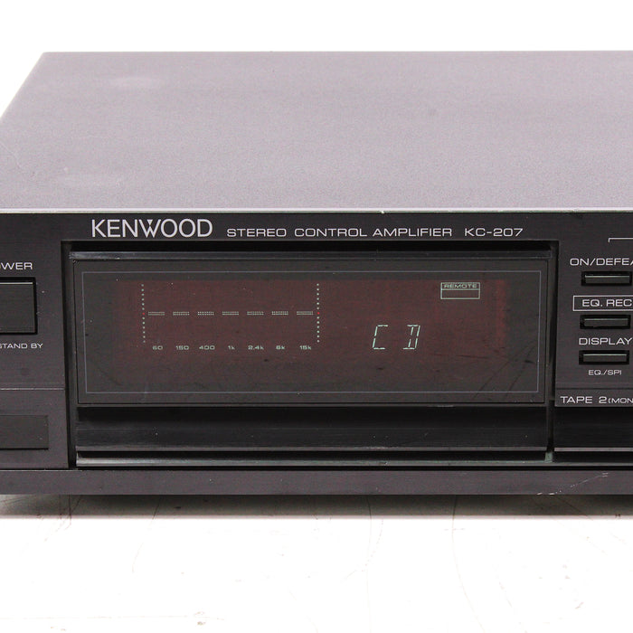 Kenwood KC-207 Stereo Control Amplifier Preamp Preamplifier (NO REMOTE)-Preamps-SpenCertified-vintage-refurbished-electronics