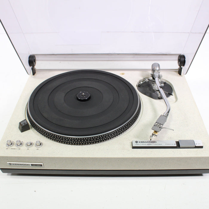 Kenwood KD-550 2-Speed Direct-Drive Stereo Turntable-Turntables & Record Players-SpenCertified-vintage-refurbished-electronics