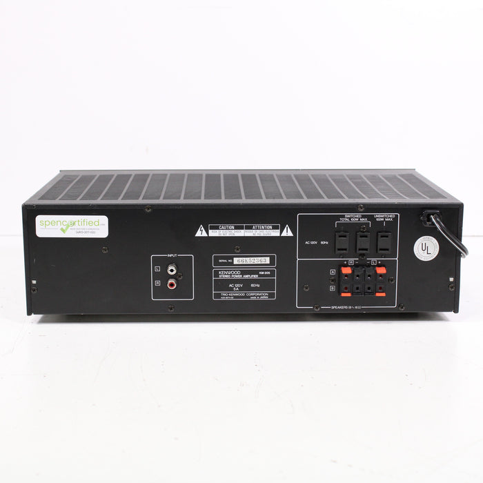 Kenwood KM-205 Stereo Power Amplifier-Power Amplifiers-SpenCertified-vintage-refurbished-electronics