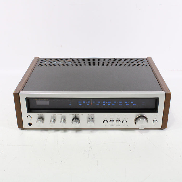 Kenwood KR-3400 Vintage AM FM Stereo Receiver Silver Face (1974)-Audio & Video Receivers-SpenCertified-vintage-refurbished-electronics