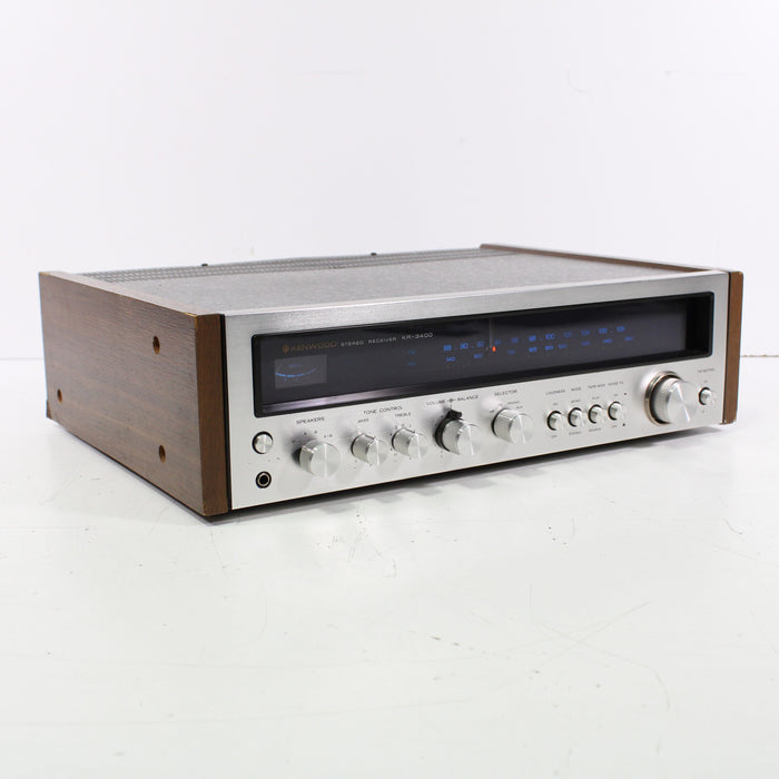 Kenwood KR-3400 Vintage AM FM Stereo Receiver Silver Face (1974)-Audio & Video Receivers-SpenCertified-vintage-refurbished-electronics