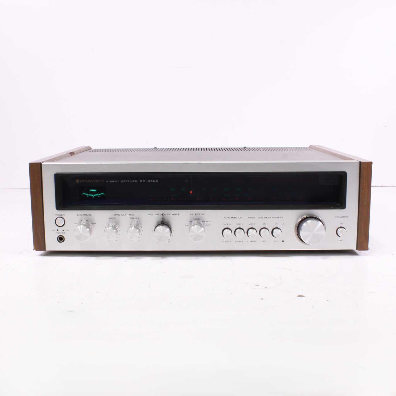 Kenwood KR-4400 AM/FM Stereo Receiver Silver Face 30WPC Classic Vintage (1974)-Audio Receivers-SpenCertified-vintage-refurbished-electronics