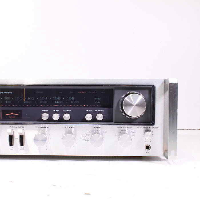 Kenwood KR-7600 AM/FM Stereo Receiver Silver Face 80WPC Vintage Hi-Fi (1976)-Audio & Video Receivers-SpenCertified-vintage-refurbished-electronics