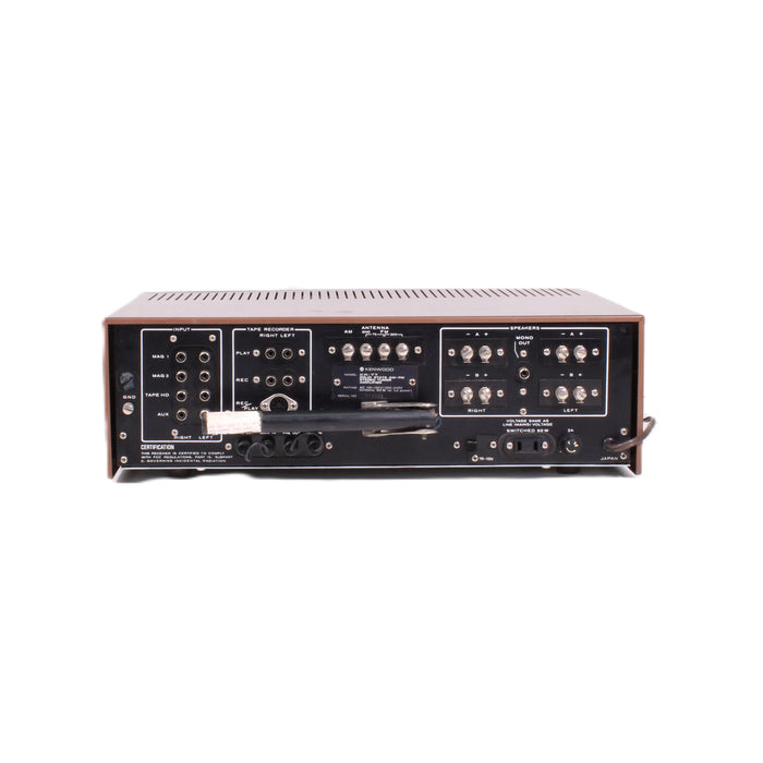 Kenwood KR-77 AM/FM Stereo Receiver Silver Face Walnut Cabinet Vintage Receiver-Audio & Video Receivers-SpenCertified-vintage-refurbished-electronics