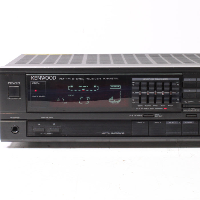 Kenwood KR-A57R AM/FM Stereo Receiver (1988-90) NO REMOTE-Audio & Video Receivers-SpenCertified-vintage-refurbished-electronics