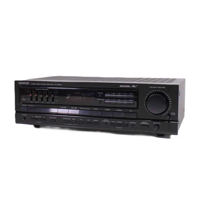 Kenwood KR-V6010 Audio Video Stereo Receiver Phono Dolby Surround 5-Band EQ (NO REMOTE)-Audio & Video Receivers-SpenCertified-vintage-refurbished-electronics