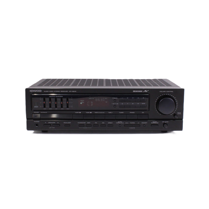 Kenwood KR-V6010 Audio Video Stereo Receiver Phono Dolby Surround 5-Band EQ (NO REMOTE)-Audio & Video Receivers-SpenCertified-vintage-refurbished-electronics