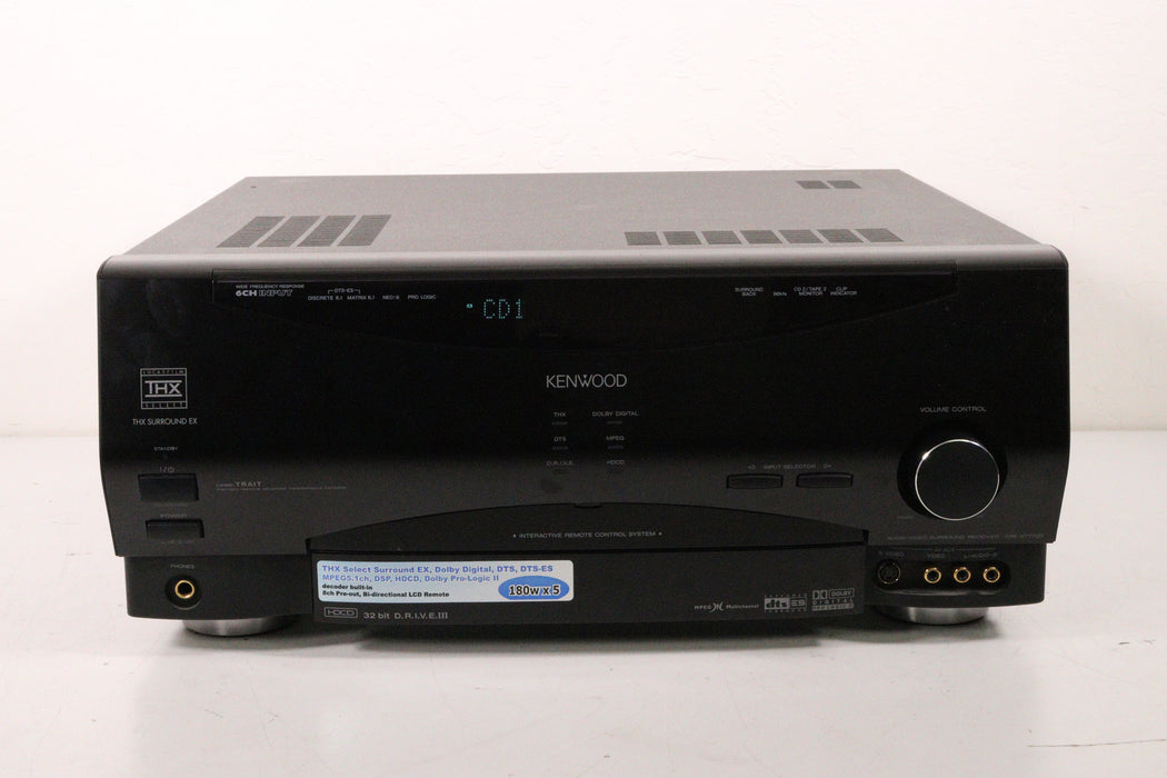 Kenwood KRF-X7775D Receiver Audio/Video Surround Phono Digital Optical-Audio & Video Receivers-SpenCertified-vintage-refurbished-electronics