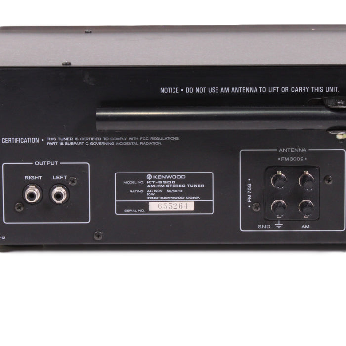 Kenwood KT-5300 AM/FM Stereo Tuner System Vintage Silver Face-AM FM Tuner-SpenCertified-vintage-refurbished-electronics