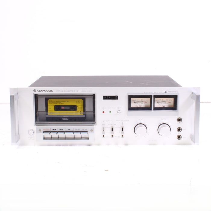 Kenwood KX-650 Stereo Cassette Deck Silver Face Dolby B/C Metal Tape (1980)-Cassette Players & Recorders-SpenCertified-vintage-refurbished-electronics