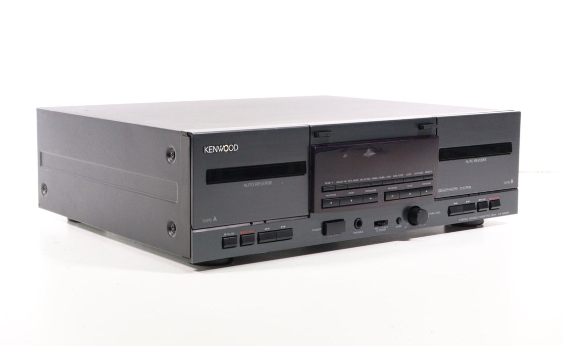 Kenwood KX-W6080 Stereo Double Cassette Deck-Cassette Players & Recorders-SpenCertified-vintage-refurbished-electronics