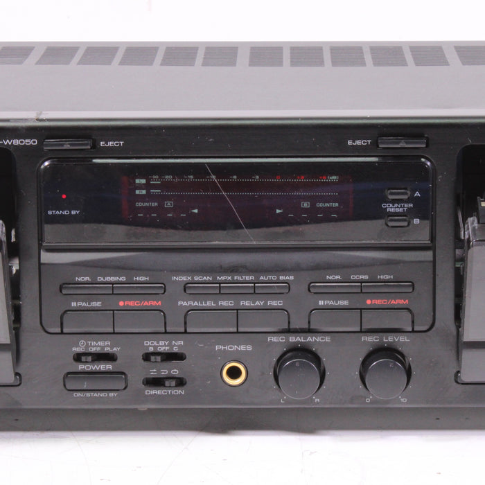 Kenwood KX-W8050 Double Cassette Deck Auto Reverse (1993)-Cassette Players & Recorders-SpenCertified-vintage-refurbished-electronics